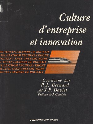 cover image of Culture d'entreprise et innovation